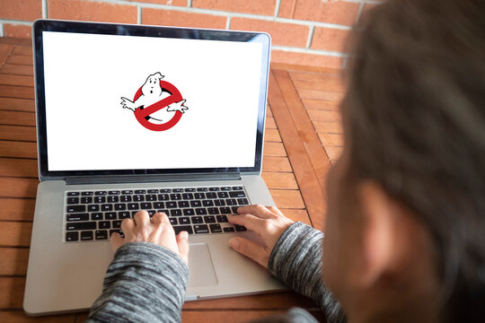 Ghost Busters Logo Editorial Illustrative