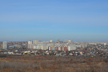 Obraz premium Volgograd from a bird's eye view