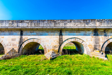 The longest stone bridge of world in Uzunkopru Town of Turkey