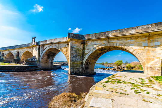 The longest stone bridge of world in Uzunkopru Town of Turkey