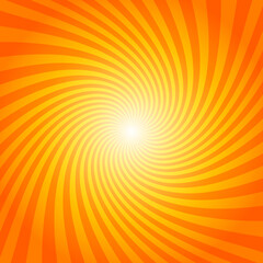 Summer background with orange yellow rays summer sun hot swirl with space for your message