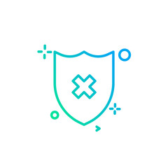 Shield icon design vector