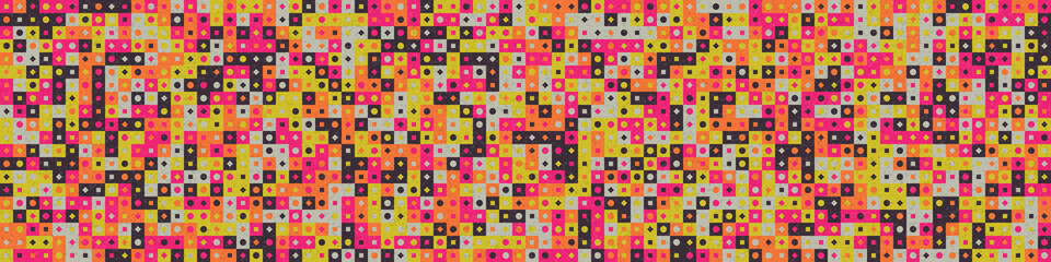 Abstract Geometric Pattern generative computational art illustration