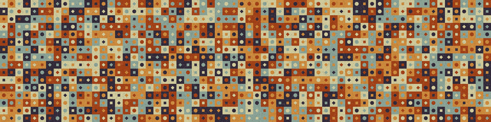 Abstract Geometric Pattern generative computational art illustration