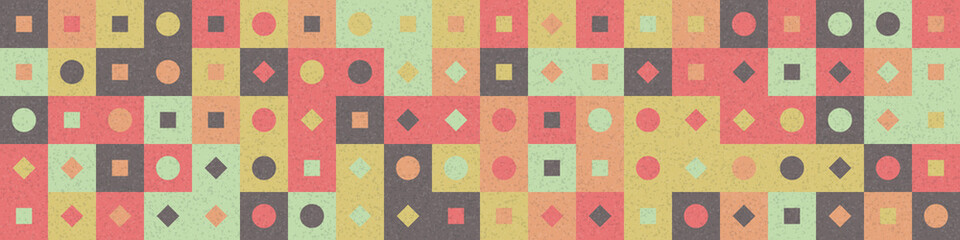 Abstract Geometric Pattern generative computational art illustration