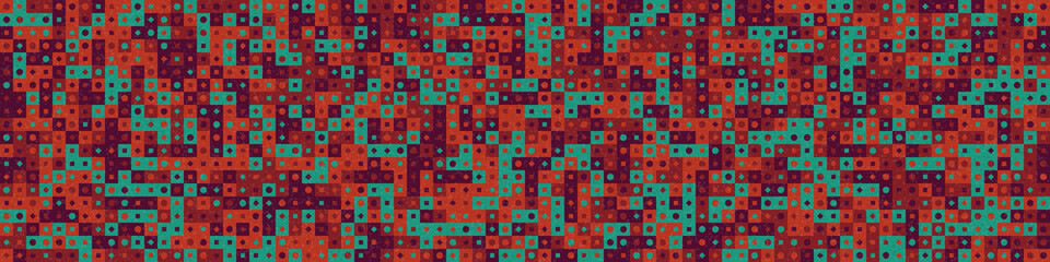 Abstract Geometric Pattern generative computational art illustration