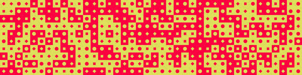 Abstract Geometric Pattern generative computational art illustration