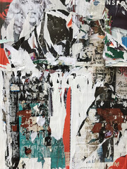 Fototapeta premium Alte zerrissene Plakate Grunge Textur Hintergrund