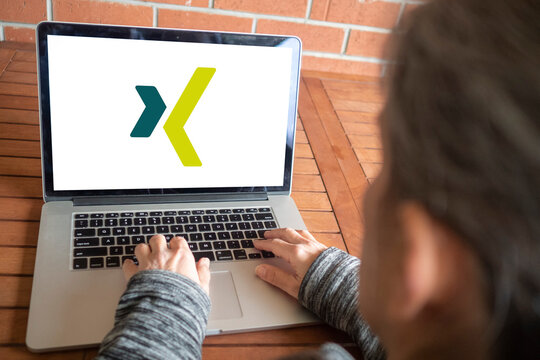 Xing logo editorial illustrative
