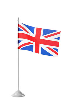 Small British flag isolated