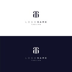 Initial Letter AG icon logo design,  creative icon logo design