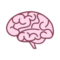 human brain icon, vector illustration 
