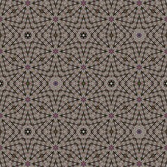 Seamless abstract contemporary pattern shapes design for background, scarf pattern texture for print on cloth, cover photo, website, mandala decoration, retro, vintage, trend, 3d illustration, baroque