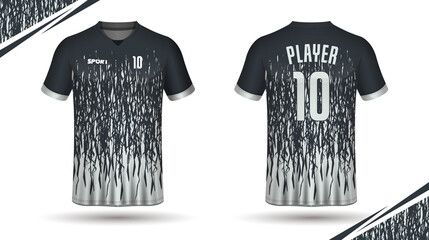 Naklejka premium Soccer jersey template sport t shirt design