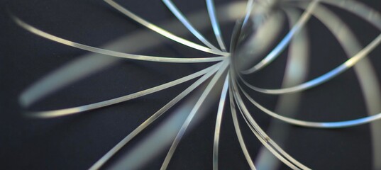 Disfocused blurred black and silver textured paper banner. Abstract, holiday, geometry concept. Copy space.	