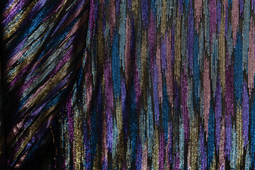 Obraz premium Interesting texture of shiny fabric. Northern Lights