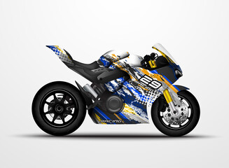 Fototapeta premium Motorcycle Sportbikes wrap decal and vinyl sticker design.