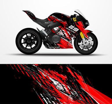Motorcycle Sportbikes wrap decal and vinyl sticker design.
