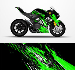 Motorcycle Sportbikes wrap decal and vinyl sticker design.