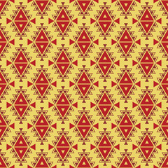 Seamless aztec pattern. ethic decorative illustration with geometric ornaments.
