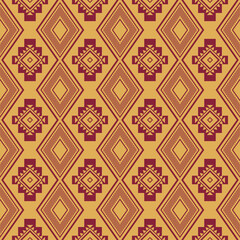Seamless aztec pattern. ethic decorative illustration with geometric ornaments.