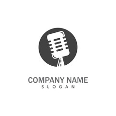 Podcast Vector icon design illustration Template