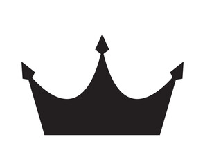 Fototapeta premium Simple Black Crown Icon Vector Illustration EPS10