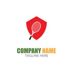 Tennis sport logo icon design,badge template