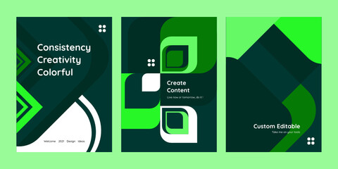 A colorful collection of modern abstract paper templates, perfect for invitations, posters, cover, flyer templates, backgrounds and much more, fully editable vector.