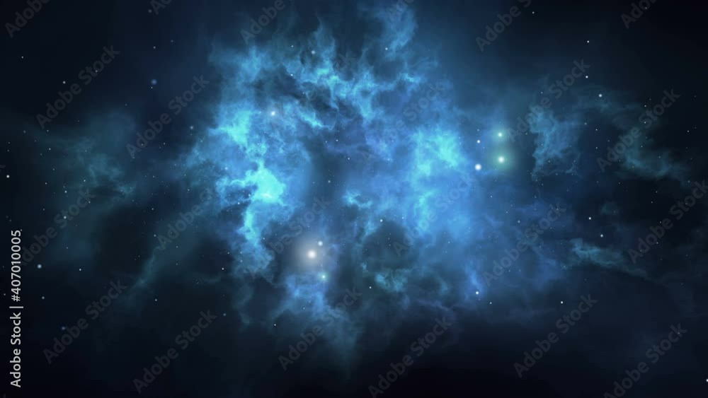 Wall mural spinning nebula loop