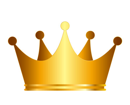 Princess Golden Crown Icon Isolated on white Background Vector Illustration EPS10