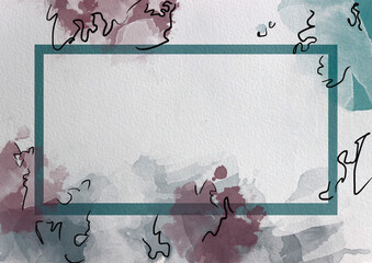 framework for photo or congratulation