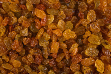 Raisins as abstract background texture