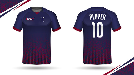 Naklejka premium Soccer jersey template sport t shirt design