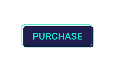 Purchase vector buttons isolated on white background