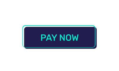 Pay Now vector buttons isolated on white background