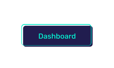 Dashboard vector buttons isolated on white background