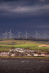 wind farm near Ardrossan Scotland