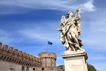 Angel statue in Rome