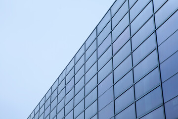 Fototapeta na wymiar glass wall of skyscrapers