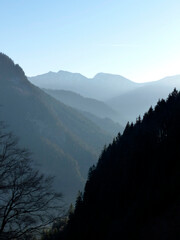 Mountain tour Sonnenberggrat and Sonnenspitze mountain, Bavaria, Germany