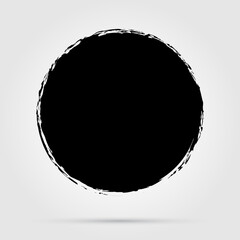 Fototapeta na wymiar Grunge circle Abstract logo design vector illustration