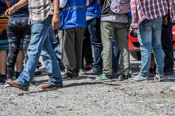 pies de migrantes hondureños, Honduras, Migración