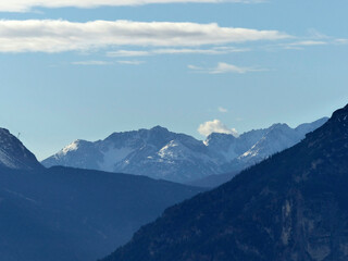 Mountain tour to Osterfeuerkopf mountain, Bavaria, Germany