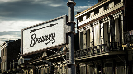 Street Sign to Brewery