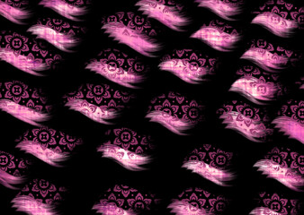 oil painted geometric pattern	