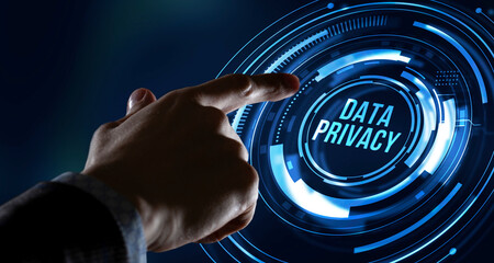 Internet, business, Technology and network concept. Cyber security data protection business...