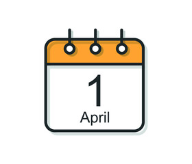 Daily calendar icon in flat design style. Vector Illustration Easy to edit, manipulate, resize or color.