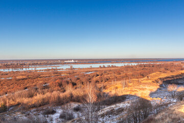 Bautiful landskape nature in winter