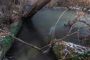 Bautiful landskape nature in winter
